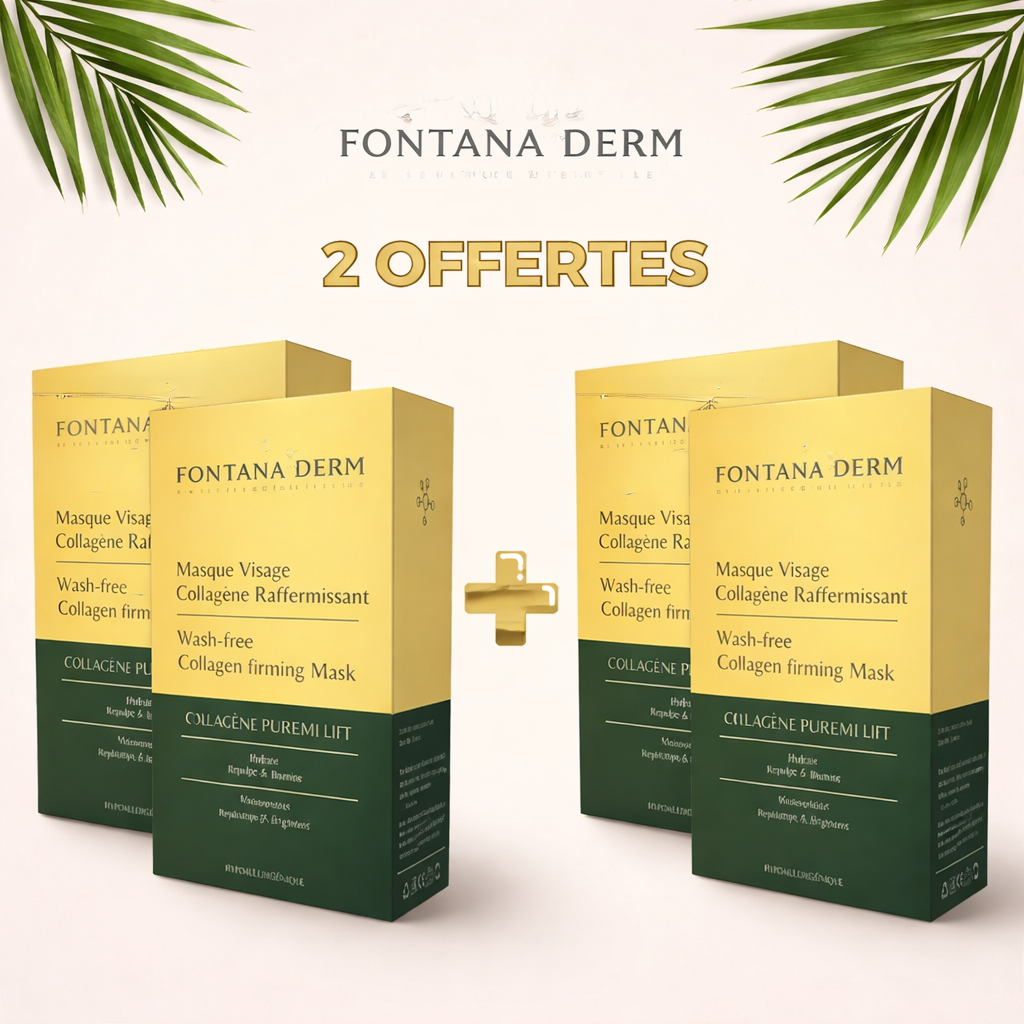 Masque Collagène Fontana Derm™ – Raffermissant, Anti-Âge & Éclat Instantané