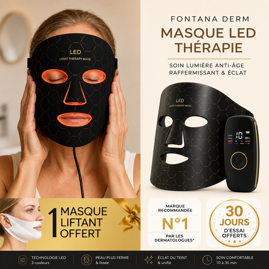 Masque LED Visage – Technologie Anti-Âge Avancée