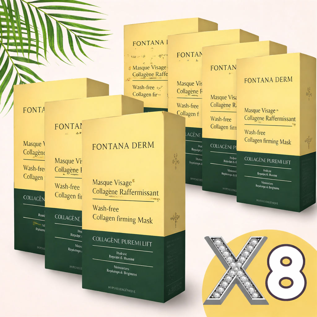Masque Collagène Fontana Derm™ – Raffermissant, Anti-Âge & Éclat Instantané