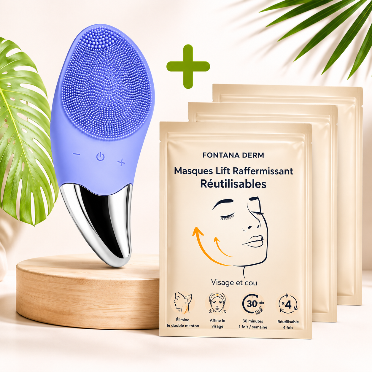 Brosse Visage Facial Pro – Nettoyante & Raffermissante